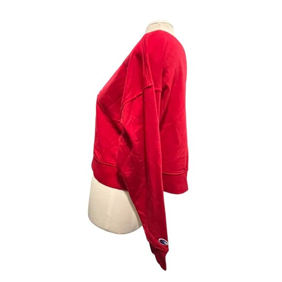 Champion Moisture Wicking Standard Fit Long Sleeve Cropped Oversized Sweatshirt - Picture 3 of 9